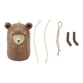 Rustic Hanging Animal Wind Chimes Resin Hand Made Natural Garden Decoration for Gardens Backyards Trees Yards C Raccoon