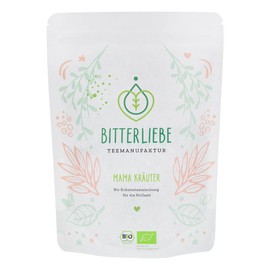 BitterLiebe® Teemanufaktur Mama Kräuter Bio Kräutertee lose für Mütter mit der Kraft der Bitterstoffe I Bitterkräuter, Fenchel, Anis, Kümmel uvm. (150g)