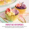 Anniversary House Gold Foil Cupcake Cases for Baking, Baking Cups