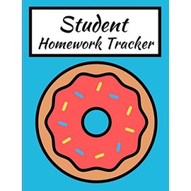 Student Homework Tracker: Daily School Assignment Cute Large Donut Journal with Subject and Homework Checklist / 8.5 x 11 in. for Elementary Homeschool Students
