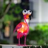 YELENEW Flamingo Solar Lights Outdoor,Pink Flamingos for Yard Outside Decor