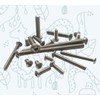 M5 x 40mm Hex Socket Button Machine Bolt Fully Threaded