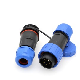 ZBLZGP TY20 5-Pin 10A Waterproof Aviation Plug Screw Crimp Wire