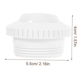 Generic 4Pcs Pool Inlet Nozzle Wear Resistant Spa Jet Fitting for Bathtub and Swimming Pool Accessories Easy to Clean and Disassemble High Performance
