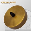 LEDSone 100mm Black Ceiling Rose Pendant Lamp with Cable Handle