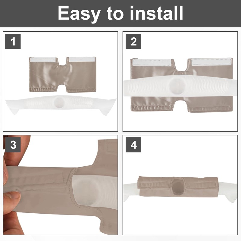 4 Pack Satin CPAP Strap Covers Soft, CPAP Hair Protector