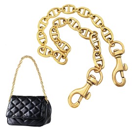 hongliang Bag Chain,Purse Chains for Handbags,Chunky Purse Chain,Flat Chain Strap for Handbag Crossbody Tote Underarm Bag Wallet Clutch Satchel