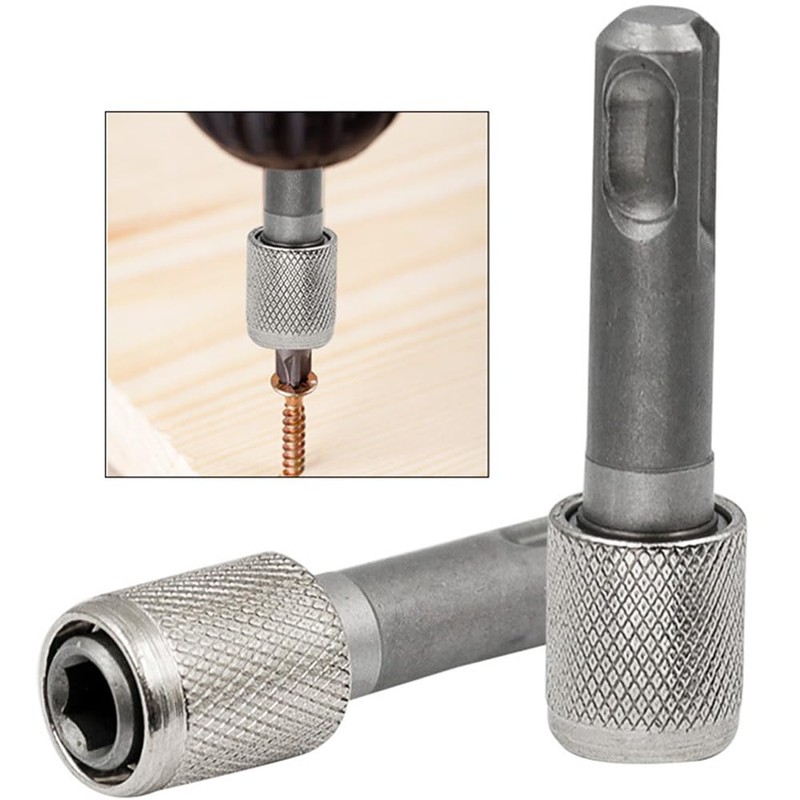 Eyech 5Pcs SDS-Plus Drill Chuck Adapter, 6.35mm 1/4 Inch Hex