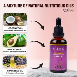 WYESS Hair Oil, Natural Hair Growth Oil, Argan Oil for Hair Growth, Stimulating Hair Oils for Hair Growth For Women, Easy to Use Hair Serum (1.69 Fl Oz) - For Women (Hair Oil)