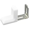 40 PCS L Shape Right Angle Corner Brackets,Shelf Bracket,Plastic Ourside