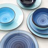 Selamica Ceramic Dinnerware Sets, 12 Pieces Plates and Bowls Sets,