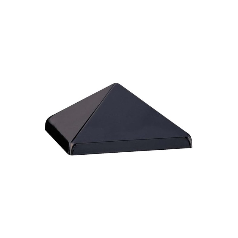 4x4 Pst Pt Blk Post Cap
