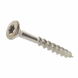 #8 x 1-5/8" Bugle Head Deck Screws, Star Drive, Stainless Steel 305, Partial Thread, Bright Finish, Type 17 Point, Quantity 100 by Fastenere
