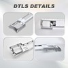CONLLCON Front Bumper Skid Plate Chrome Compatible with 2015-2019 GMC