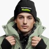 MoonWorks® Men's Beanie with Patch Knitted Hat with Saying Skiing