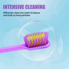 Stocking Stuffer - Extra Soft Toothbrush for Sensitive Teeth & Gums - Gum Care Toothbrush with 4000 Ultra-Soft Bristles, Compact Small Head,(Macaron Color) - Pack of 6