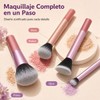 Brochas de Maquillaje Profesional 15 Set,Face Base Set,Maquillaje con Esponja