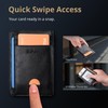 Buffway Slim Minimalist Front Pocket RFID Blocking Leather Wallets for