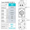 UL-Listed 32Amp Disconnect Switch 800V AC; IP66 Waterproof; Isolation PV