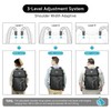 SWICKY Travel black Laptop backpack 37L ，carry on Flight Approved