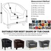 ele ELEOPTION Tub Chair Covers 2 Piece Set - Upgraded