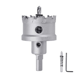 79mm (3-1/8 inch) Metal Steel Hole Saw with 2 Drill Bits, Hole Cutter for Thick Metal,Stainless Steel,Iron and Wood (79mm (3-1/8 inch))