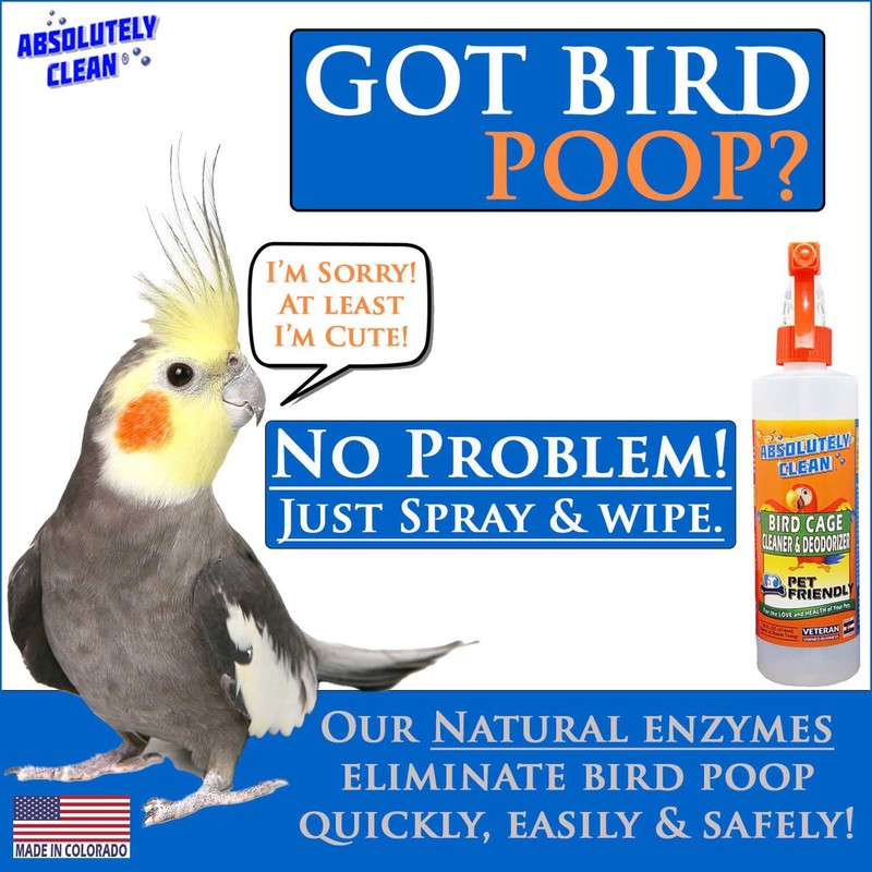 Absolutely Clean Amazing Bird Cage Cleaner and Deodorizer - Just