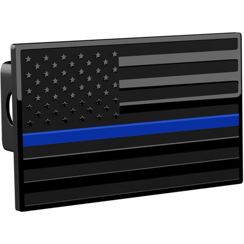 eVerHITCH US American Flag Chrome Emblem Trailer Metal Hitch Cover