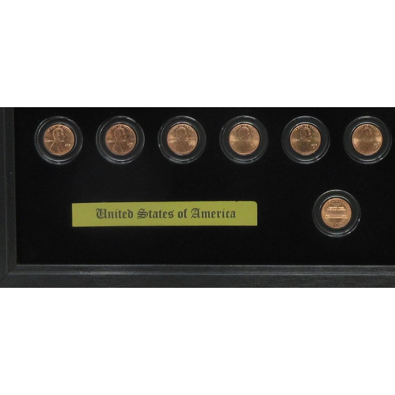 Tiny Treasures Lincoln Penny (Not Included) Wall Display Picture Frame,