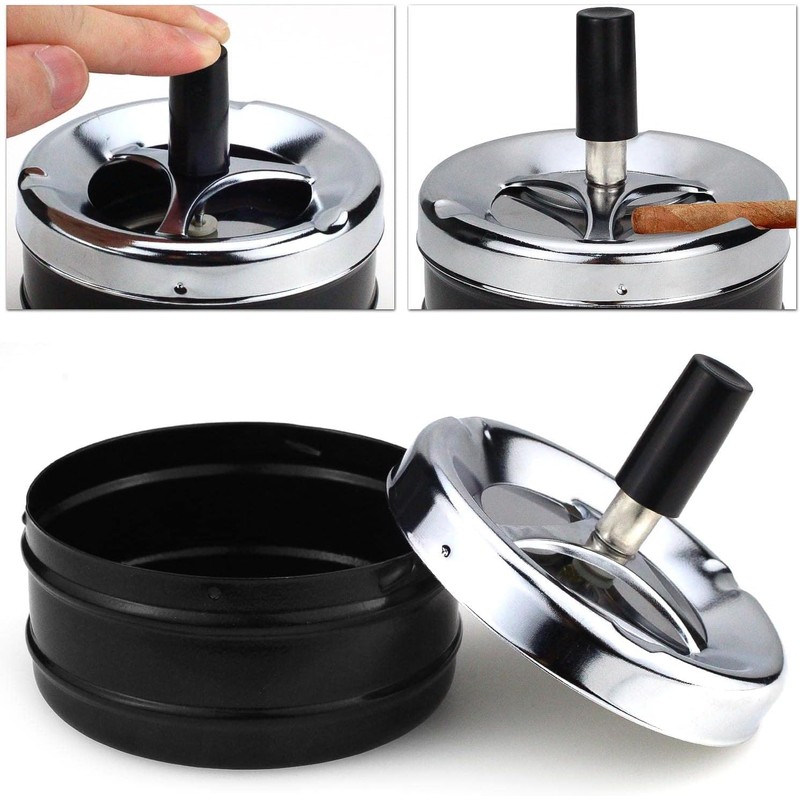 KOMUNJ Rotating Ashtray, Table Ashtray, Modern Rotating Ashtray, Wind Ashtray