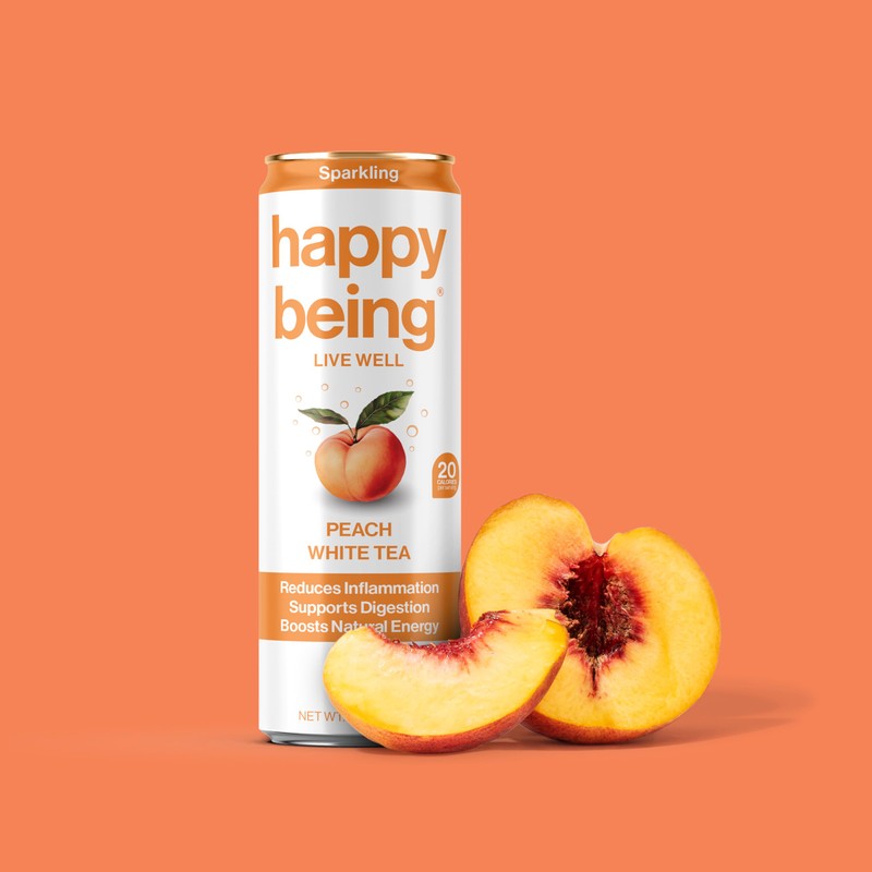 Happy Being Sparkling Nutrient-Rich Sampler Pack White Tea – Infused