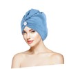 FOMIYES Hair Drying Towel Wrap Super Absorbent Microfiber Head Wrap