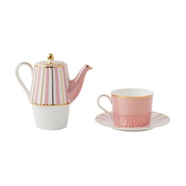 Maxwell & Williams Teas & C's Regency Tea for One with Infuser 340ML Pink Gift Boxed