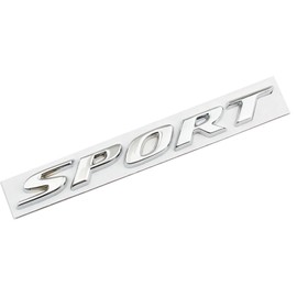 CONGCONG Sport Letter Emblem ABS Trunk Lid Rear Logo Badge Fits Honda CR-V/Fit/CR-Z/Insight/Accord/Civic (Silver)