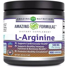 Amazing Nutrition Amazing Formulas L-Arginina Esencial Aminoácido Polvo