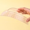 TIESOME 2 Pieces L-Square Rule Clear Sewing Ruler, Plastic Measure