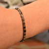CASVIA Biotite Veil Men's Beaded Bracelet - Handcrafted Stone Bracelet