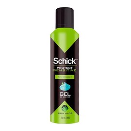 Schick Protect Sensitive Gel Aloe Vera para Afeitar 200 ml