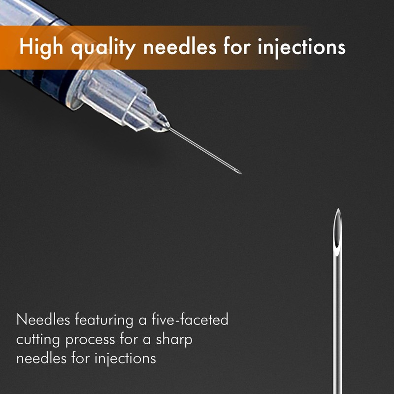 1ml/cc 30G 8mm Syringes, Lab Dispensing Syringe, Individual Wrapped, Box