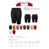 Daily Basic Seamless Lightweight Ribbed Biker Shorts Red 1XL/2XL