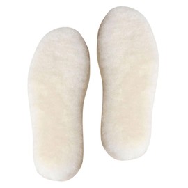 FRCOLOR 2pairs Warm Wool Insoles Thick Comfortable Shoe Liners for Boots Shoes Reusable Insulation for Cold Weather for Outdoor Indoor Use