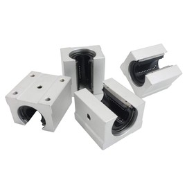 RATTMMOTOR 4pcs SBR16UU SBR16 UU 16mm Linear Bearing Pillow Block 16mm Open Linear Bearing Slide Block CNC Router Parts