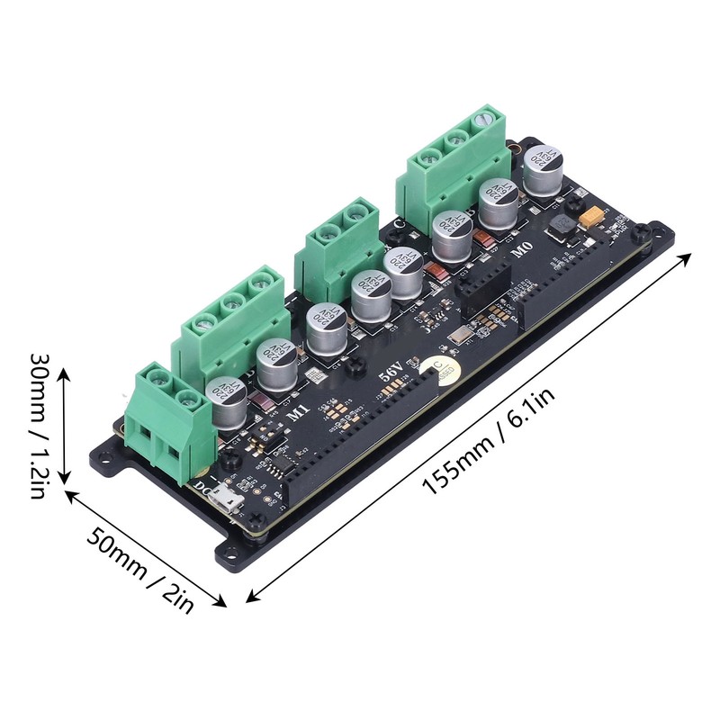 Motor Control Module Dual Drive Controller Board Brushless FOC BLDC