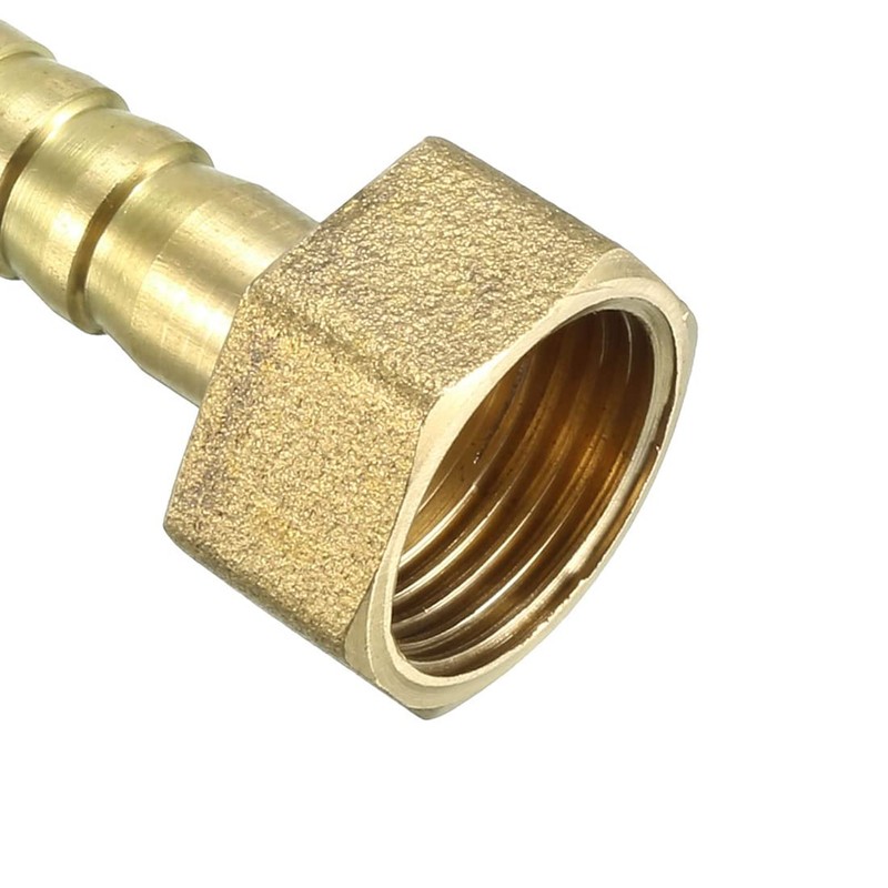 sourcing map Brass Barb Hose Fitting Connector Adapter 8mm Barbed