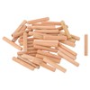 QUARKZMAN Pack of 200 3/8" x 2-3/8" Wooden Dowels, Wooden