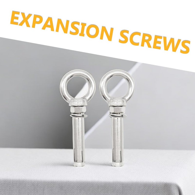 Hocansen 5Pcs Concrete Eye Bolt M8x90mm Expansion Eyebolt Eye Nut
