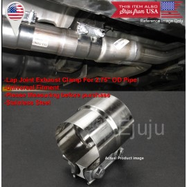 SDeelCase Aluminized Steel Lap Joint Clamp Sleeve Band Fit Toyota 2.75" Exhaust OD Pipe