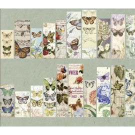 Unbranded 15pcs Botanical Butterfly Opaque Washi Stickers- Scrapbook, Journal, DIY Crafts