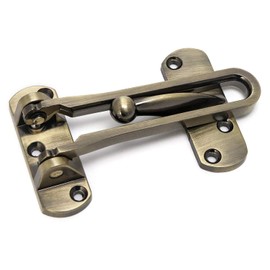 QWORK 1 Piece Secondary Security Lock, Zinc Alloy Secondary Door Lock, Door Lock Inside, Burglary Protection Additional Lock for Home, Office, Hotel