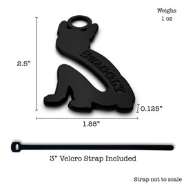 Swaggly French Bulldog Shaped Black Dog Poop Bag Holder, Durable Doggy Bag Holder for Poop Bags, Convenient Dog Waste Bag Holder, Perfect Poop Bags Holder for Dogs!